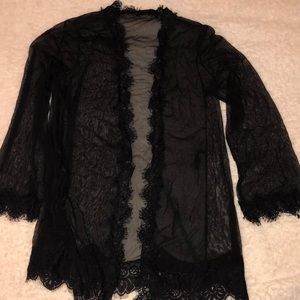 Women sheer robe
